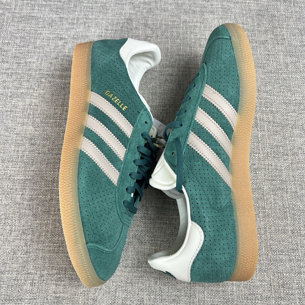 Adidas Gazelle Originals Men's Size 11 Green Wonder Beige Sneakers Shoes IF7154 - Picture 6 of 9